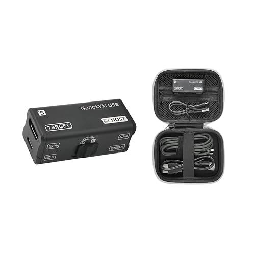 Sipeed, NanoKVM-USB - Set manutenzione server, collaborazione multi-dispositivo, KVM USB 4K tascabile per SBC server, commutatore USB A, acquisizione video 1080P, HDMI 4K in/loop out (Kit1 KVM USB)