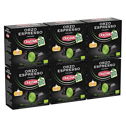 CRASTAN 1870 - Capsule compatibili Nespresso - Orzo Biologico - 90 Capsule