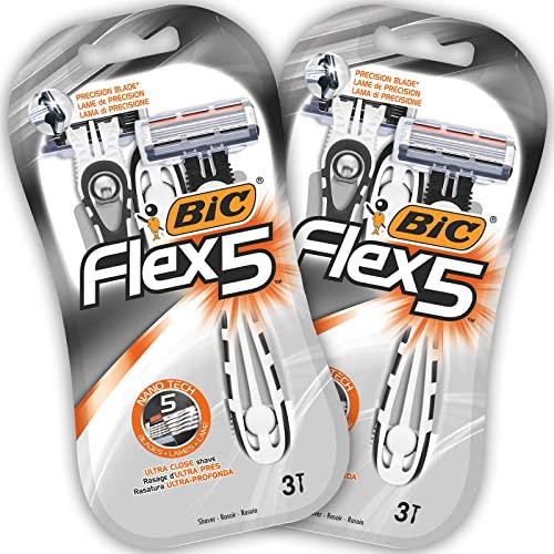 BIC Flex 5 Rasoi Usa e Getta da Uomo - 6 Pezzi