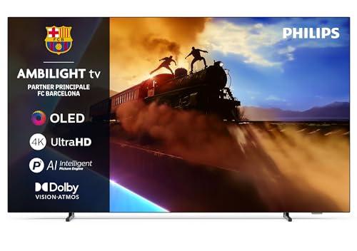 Philips 65OLED770 Ambilight TV OLED 4K UHD 65 pollici con P5 AI Perfect Picture, Google TV e Dolby Atmos