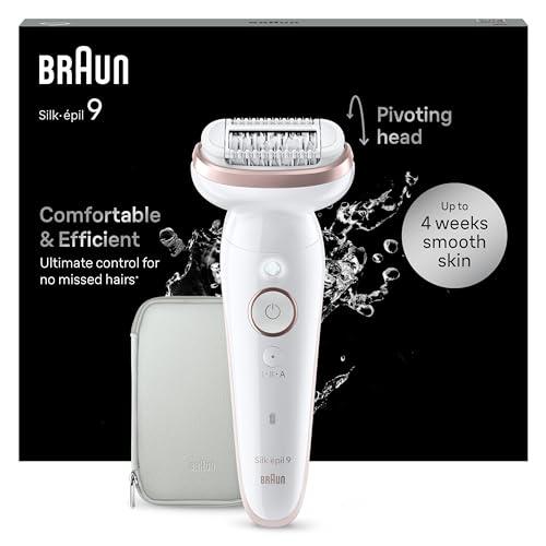 Braun Silk-épil 9 SES9000 Epilatore Elettrico Donna, Wet&Dry, 7 Accessori