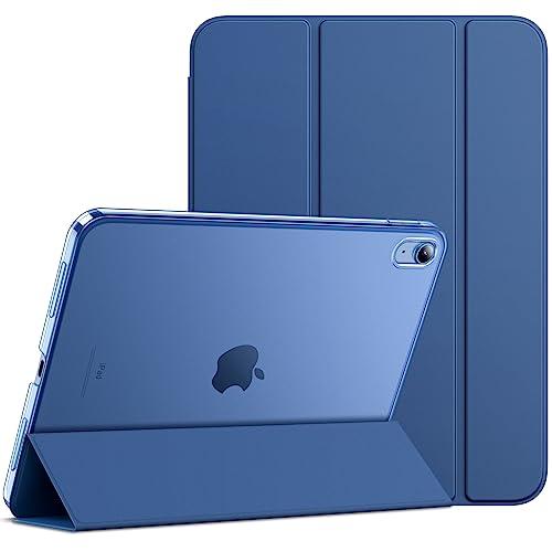 JETech Custodia per iPad 10 (10,9 Pollici, Modello 2022, 10ª Generazione), Supporto Sottile con Retro Rigido Cover con Auto Svegliati/Sonno (Navy)