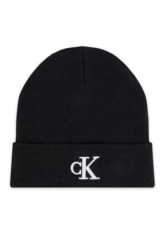 Calvin Klein Jeans Uomo MONOGRAM EMBRO BEANIE K50K512145, Nero (Nero), OS