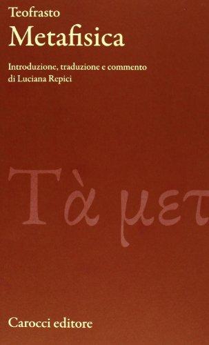 Metafisica - Teofrasto (Carocci)