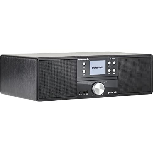 Panasonic SC-DM202EG-K Sistema Stereo Micro Hi-Fi Compatto con CD, Radio DAB+/FM, USB e Bluetooth, Altoparlanti da 24W, Telecomando, Display LCD TFT 2,4