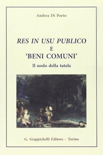 Res in usu publico e 