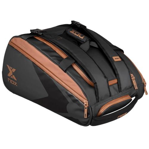 Portaracchette da Padel Luxury Open Nero Marrone Bpopenblbr