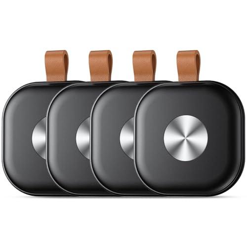 Tracker Tag Bluetooth Compatibile con Dov'è (iOS) - Set da 4 Neri