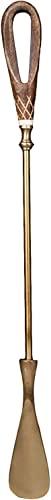 Calzascarpe in Ottone con Manico in Legno - Lunghezza 50 cm