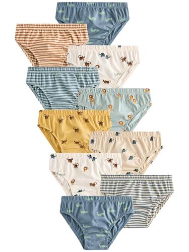 NEXT Confezione da 10 Slip Safari Print 5-6 Anni