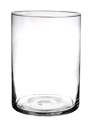 INNA-Glas Portacandela Cilindro Sanya Air Trasparente 25cm