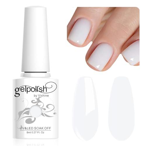 Vishine 8ml Gel Semipermanente Bianco Latteo