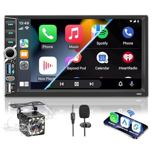 Autoradio 2 DIN con Carplay e Android Auto Wireless