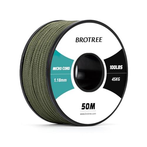 Brotree Micro Corda Paracord 1,18 mm 50M - Verde Militare