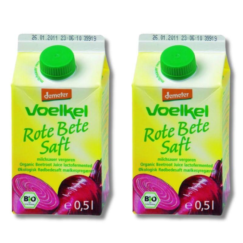 Voelkel Succo di Barbabietola Rossa Bio Demeter Fermentato - 2x500ml
