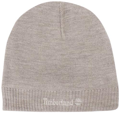 Timberland Knit Logo Beanie - Basco Uomo Grigio Chiaro