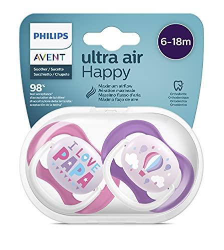 Philips Avent Ciuccio Ultra Air 6-18 Mesi Barca/Mongolfiera (2 Pezzi)