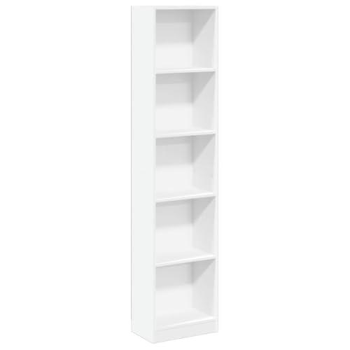Libreria Bianca in Legno Multistrato 40x24x176 cm - vidaXL