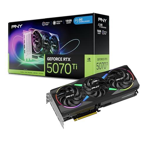 PNY Scheda Grafica GeForce RTX™ 5070Ti 16GB ARGB OC DLSS 4 Tripla Ventola