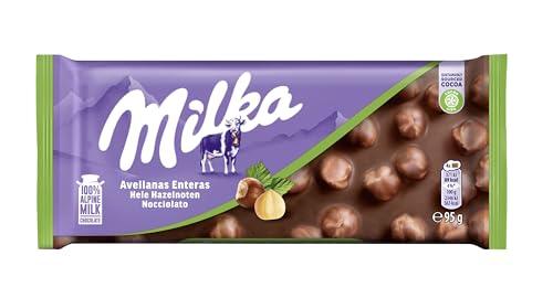 Milka Nocciolato - Tavoletta di Cioccolato al Latte con Nocciole Intere