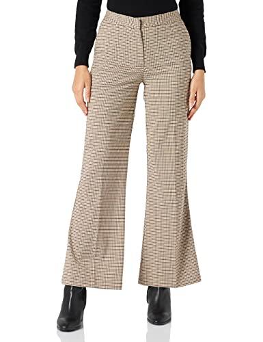 United Colors of Benetton Pantaloni Scozzesi Beige Donna