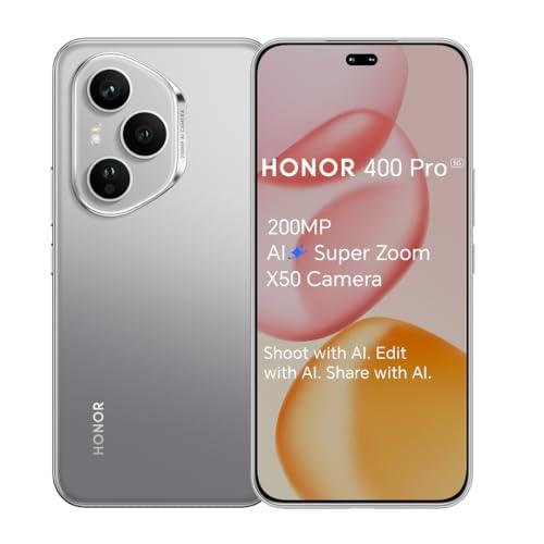 HONOR 400 PRO Lunar Grey - Smartphone 5G, 12GB RAM, 512GB ROM, Fotocamera 200MP, Display AMOLED 6.7