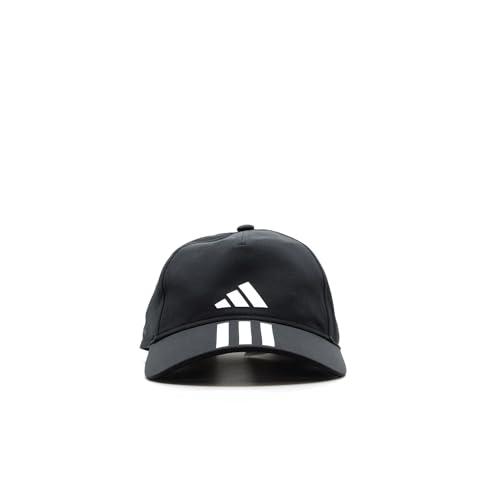 Cappellino Adidas 3-Stripes AEROREADY Unisex Adulto - Nero/Bianco/Bianco - Taglia M