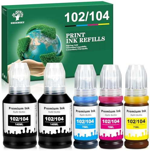 GREENSKY 102 104 Inchiostro a Coloranti - Multipack Compatibile Epson