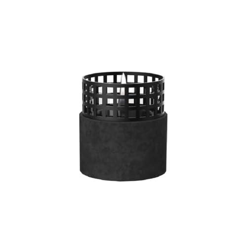 TenderFlame Signal Hill 12 Metallo Nero - Candela Ricaricabile