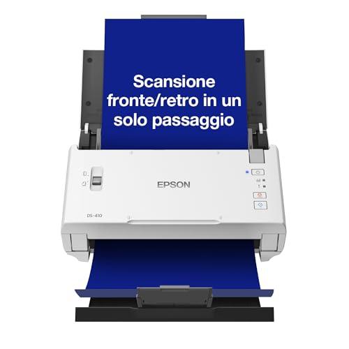 Epson Workforce DS-410 Scanner A4: Scansioni rapide e affidabili per il tuo ufficio