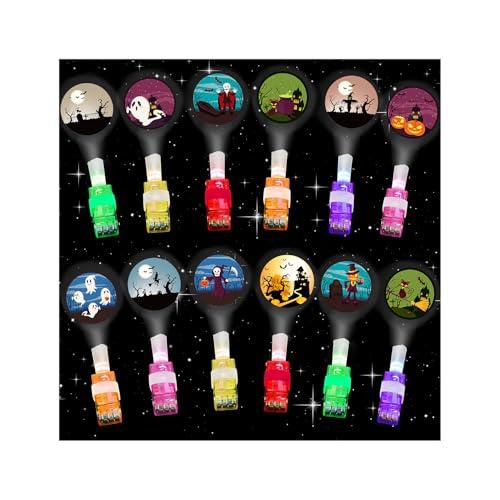 Owlfun Gadget Luminosi per Feste di Halloween per Bambini - Set da 12 Pezzi