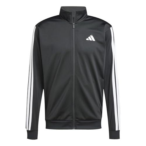 Adidas Uomo 3 Stripes Tricot Regular Track Top Nera
