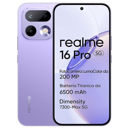 realme 16 Pro 5G Smartphone, 8GB+512GB, Display AMOLED 144Hz 6,78