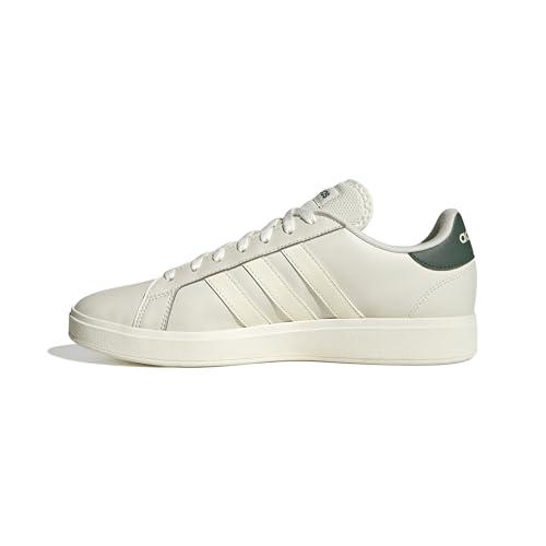 Adidas Grand Court Base 2.0: Scarpe Uomo Grigio, Bianco e Verde