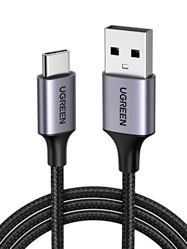 UGREEN Cavo USB C USB A 3A Ricarica Rapida in Nylon QC 3.0, 0.5M
