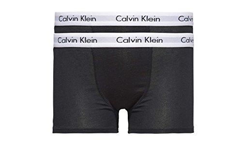 Calvin Klein Pantaloncino Boxer Uomo Confezione da 2 Cotone Elasticizzato, Nero (Black), 14-16 Anni