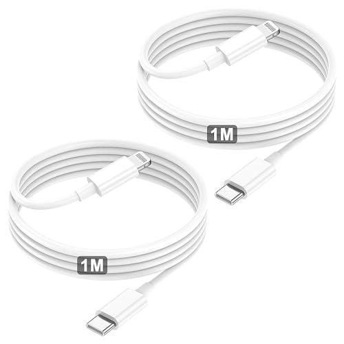 ZMHPJQ 1M iPhone Cavo USB C [Certificato MFi] 2pack Cavo di ricarica veloce di tipo C per iPhone 14 13 12 Pro Max Mini/11/XS/X/8 Plus/2020 SE