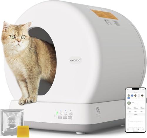 VIVIDMOO Lettiera Autopulente per Gatti Ultra Grande 57,6L