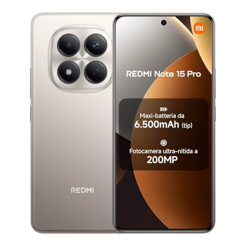 Xiaomi Redmi Note 15 Pro 5G, 12GB RAM, 512GB Storage, Titanio
