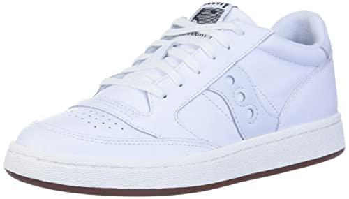 SAUI0 Corte Jazz Scarpe da Ginnastica Uomo, Bianco