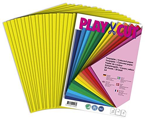 PLAY-CUT Carta A4 Giallo Canarino 130g/m² - 20 Fogli