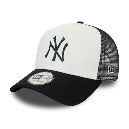 New Era York Yankees Frame Adjustable Trucker Cap Team Colour Block White/Blue