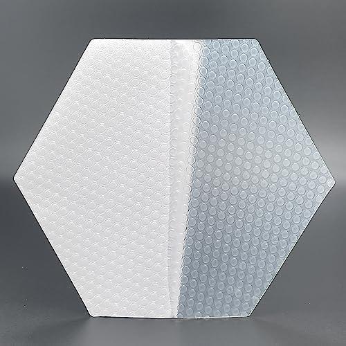 AQUBONA Esagonale Trasparente Surf Trazione Pad - Bianco