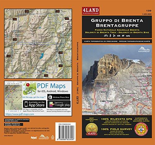 Carta Escursionistica Gruppo di Brenta - 4Land