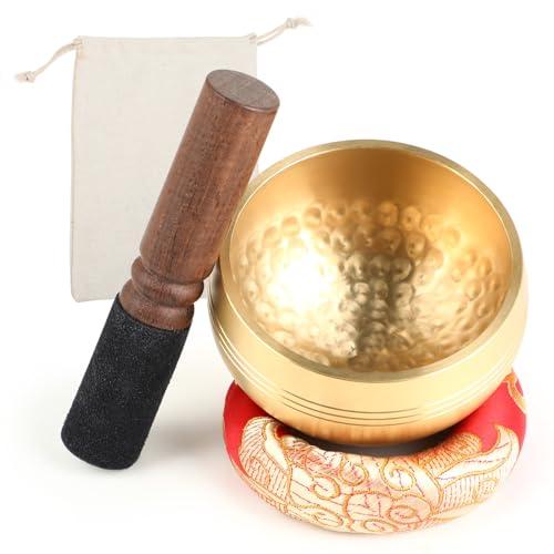 Campana Tibetana Artigianale - 8 cm con Accessori Completi